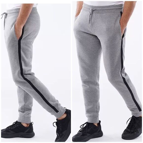 LAZER Men's Bonded Sherpa Side Stripe Joggers 2XL - Picture 1 of 16